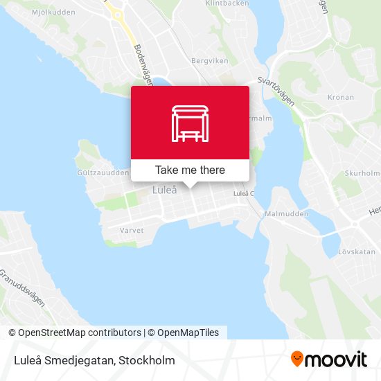 Luleå Smedjegatan map