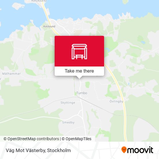 Väg Mot Västerby map
