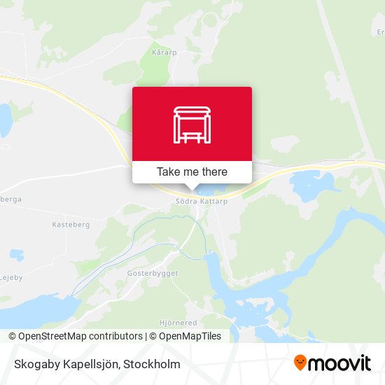 Skogaby Kapellsjön map