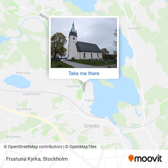 Frustuna Kyrka map