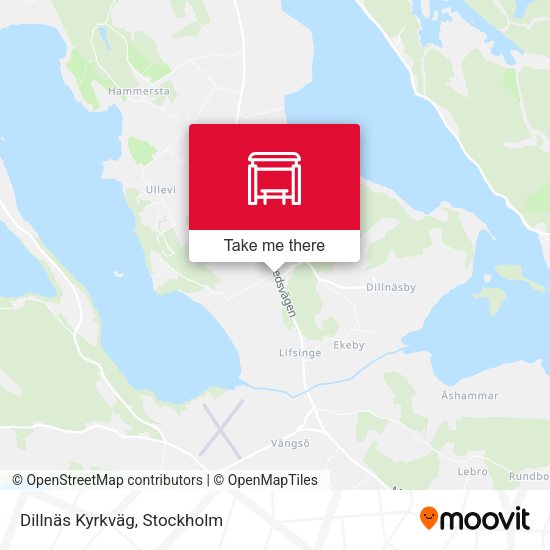 Dillnäs Kyrkväg map