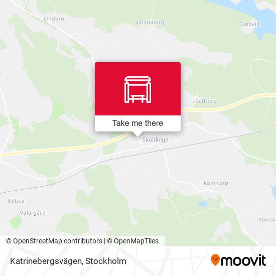 Katrinebergsvägen map