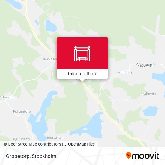 Gropetorp map