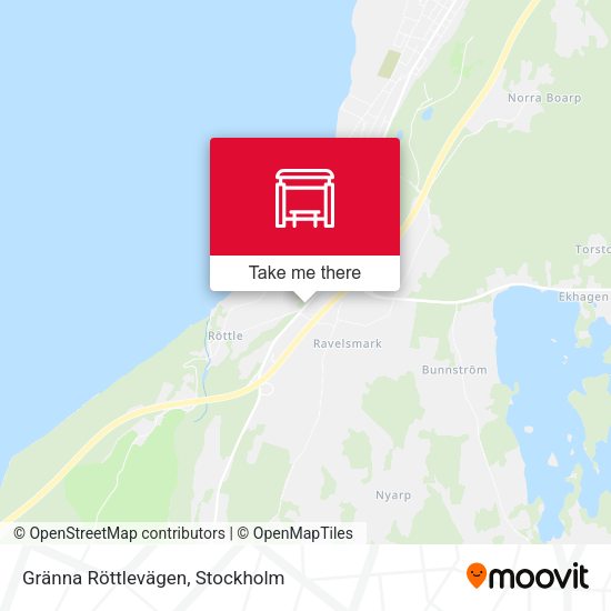 Gränna Röttlevägen map