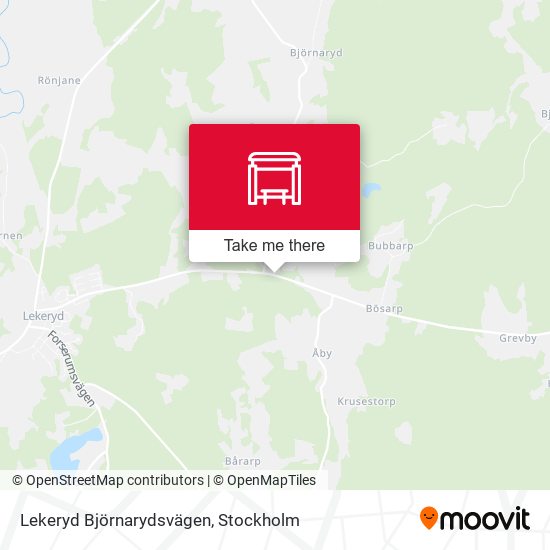 Lekeryd Björnarydsvägen map