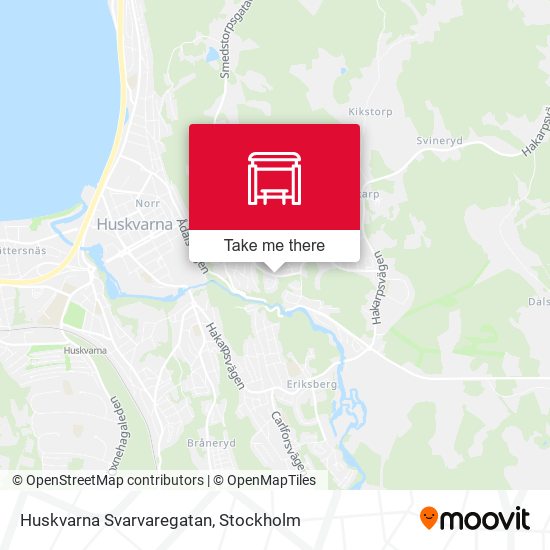 Huskvarna Svarvaregatan map