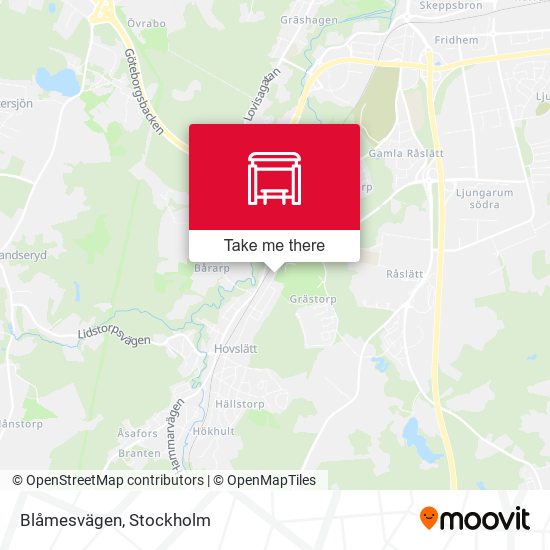 Blåmesvägen map
