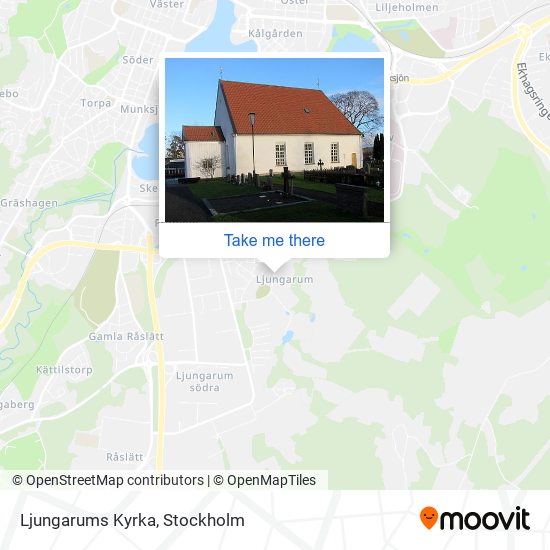 Ljungarums Kyrka map