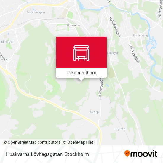 Huskvarna Lövhagsgatan map
