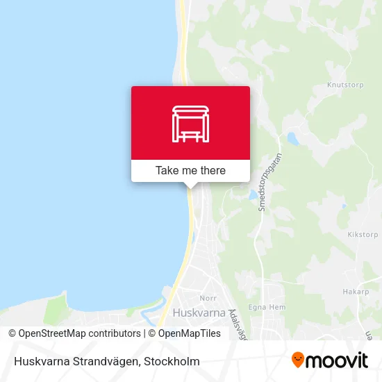 Huskvarna Strandvägen map