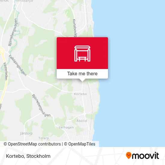 Kortebo map