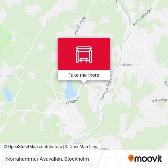Norrahammar Åsavallen map