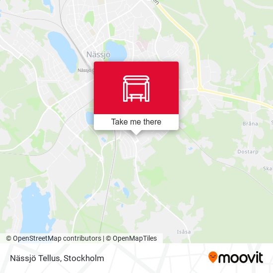 Nässjö Tellus map