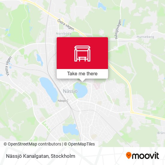 Nässjö Kanalgatan map