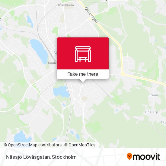 Nässjö Lövåsgatan map