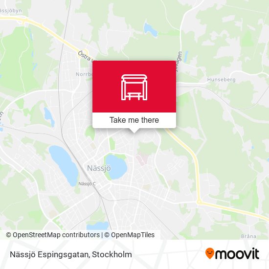 Nässjö Espingsgatan map