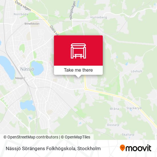 Nässjö Sörängens Folkhögskola map
