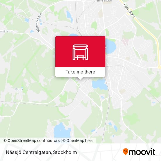 Nässjö Centralgatan map