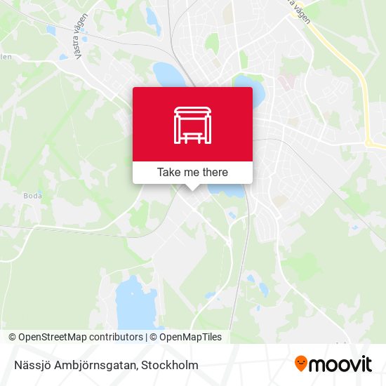 Nässjö Ambjörnsgatan map