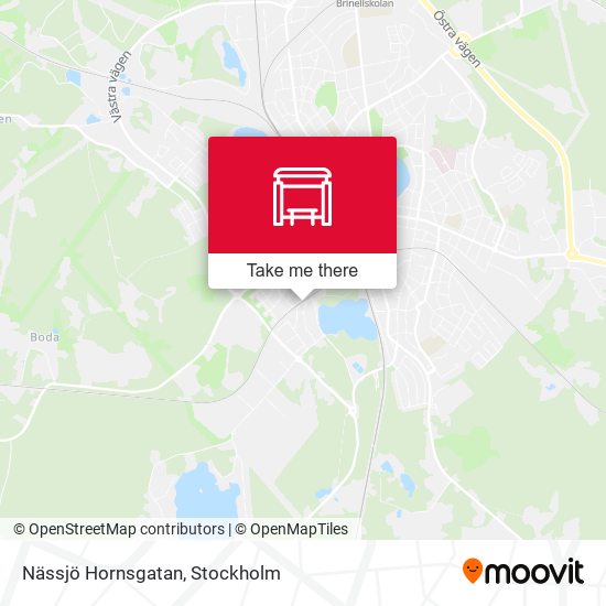 Nässjö Hornsgatan map