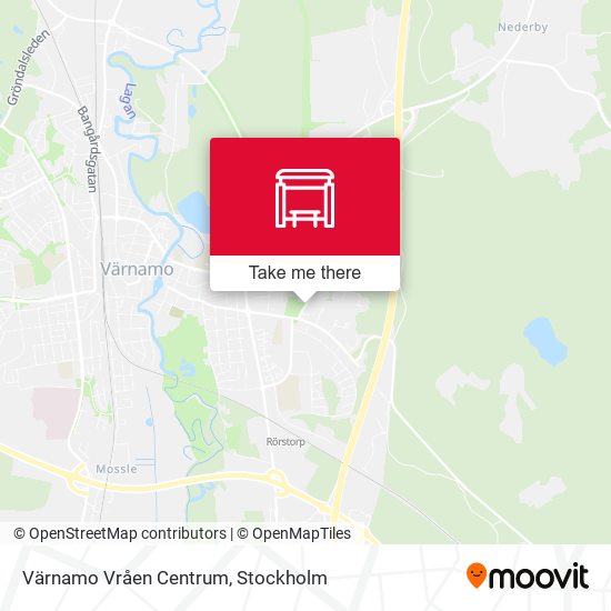 Värnamo Vråen Centrum map