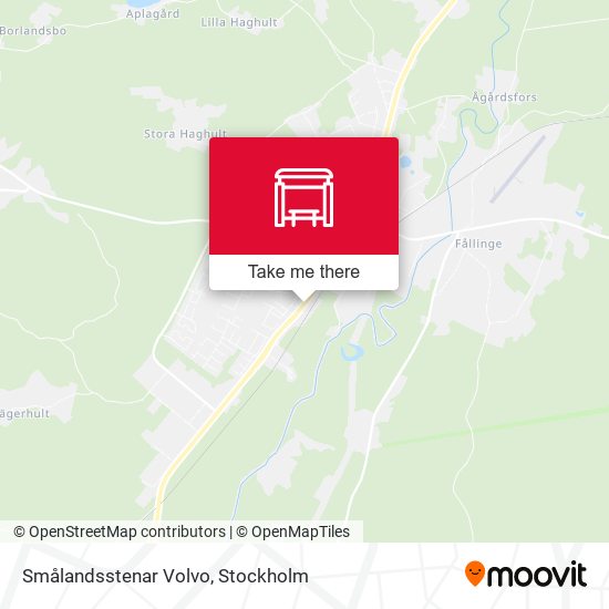 Smålandsstenar Volvo map