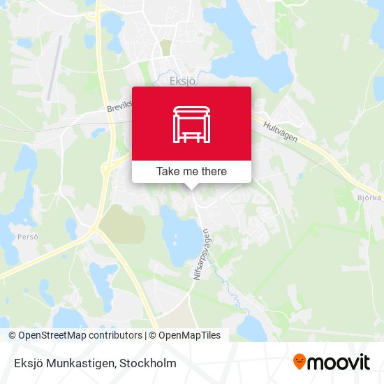 Eksjö Munkastigen map