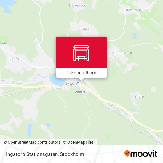 Ingatorp Stationsgatan map