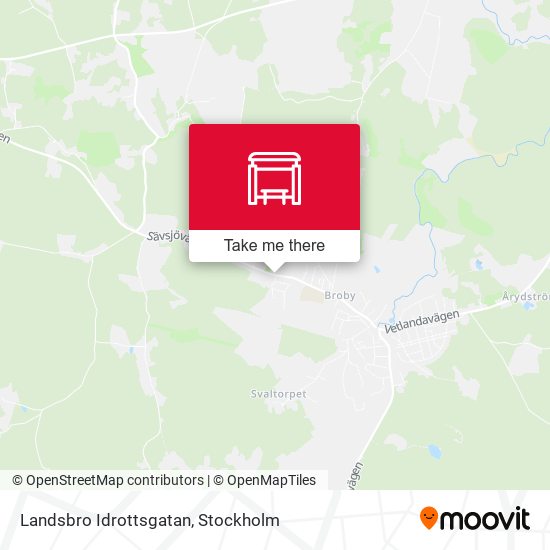 Landsbro Idrottsgatan map