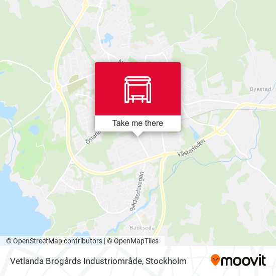 Vetlanda Brogårds Industriområde map