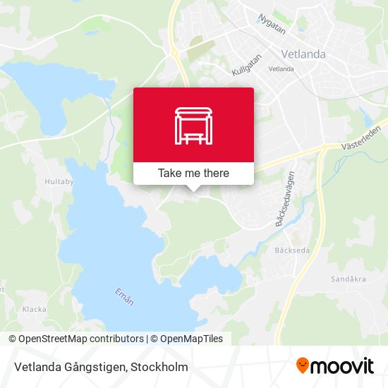 Vetlanda Gångstigen map