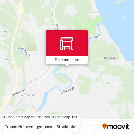 Tranås Holavedsgymnasiet map
