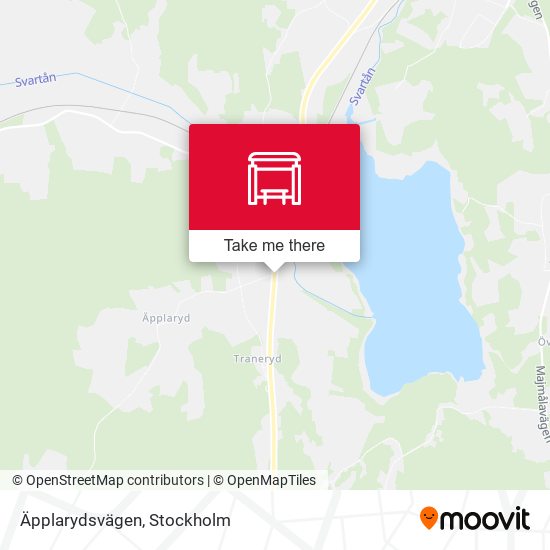 Äpplarydsvägen map