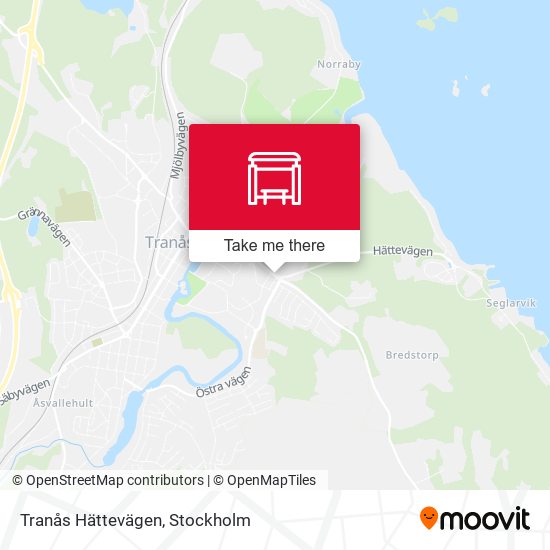 Tranås Hättevägen map