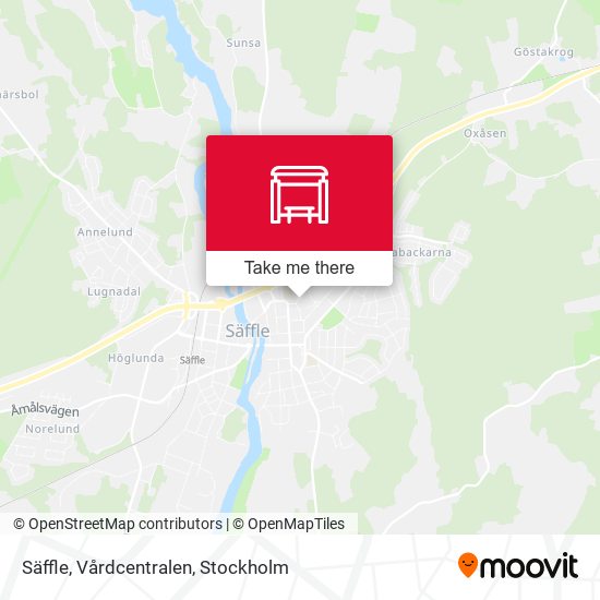 Säffle, Vårdcentralen map