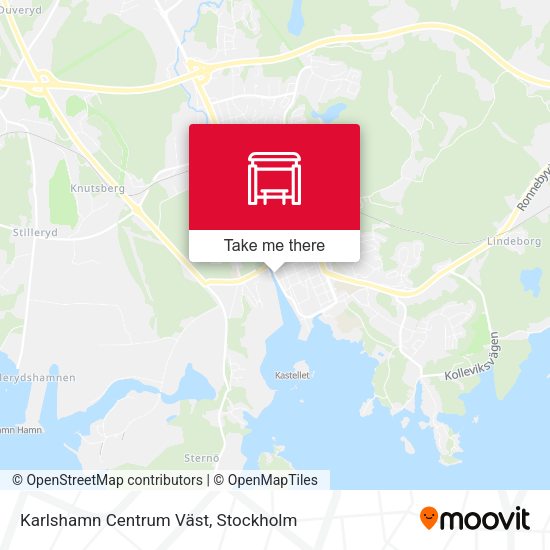 Karlshamn Centrum Väst map