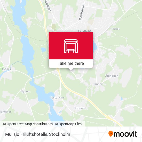 Mullsjö Friluftshotelle map