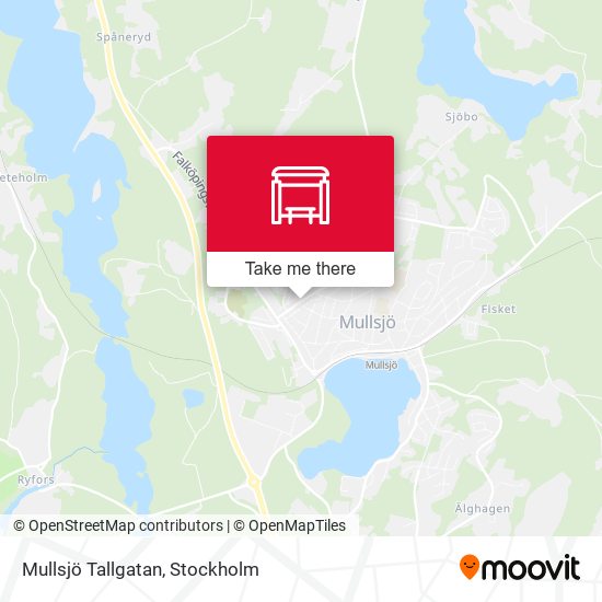 Mullsjö Tallgatan map