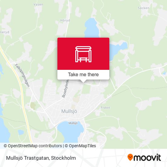 Mullsjö Trastgatan map