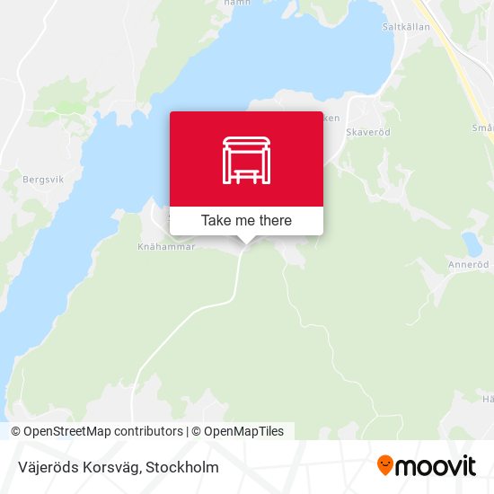 Väjeröds Korsväg map