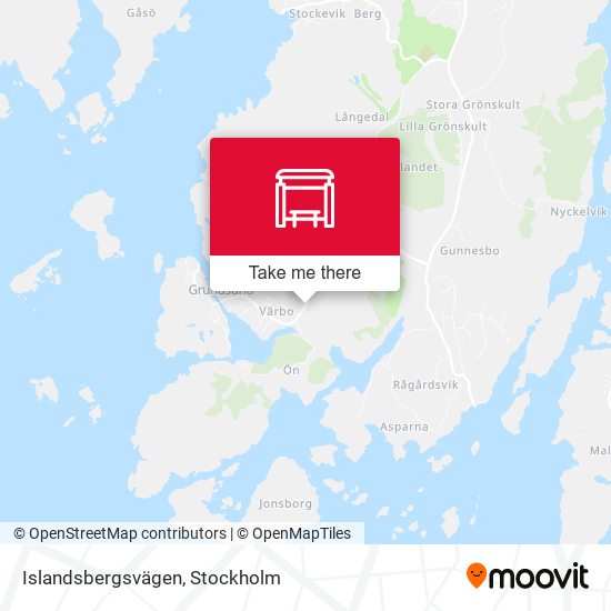 Islandsbergsvägen map
