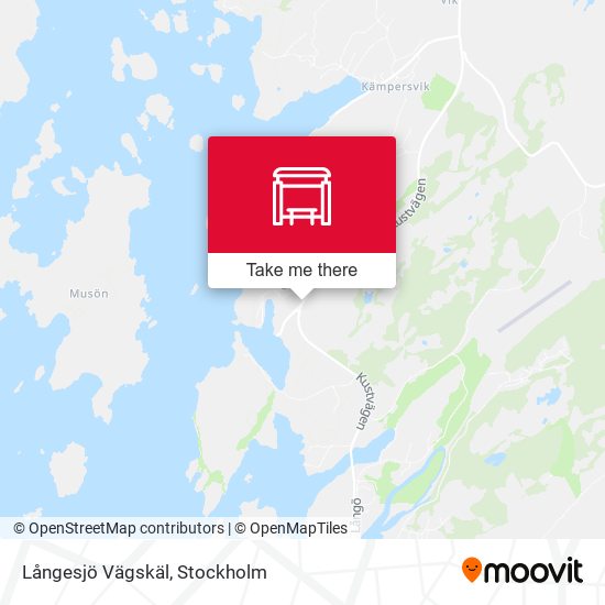 Långesjö Vägskäl map