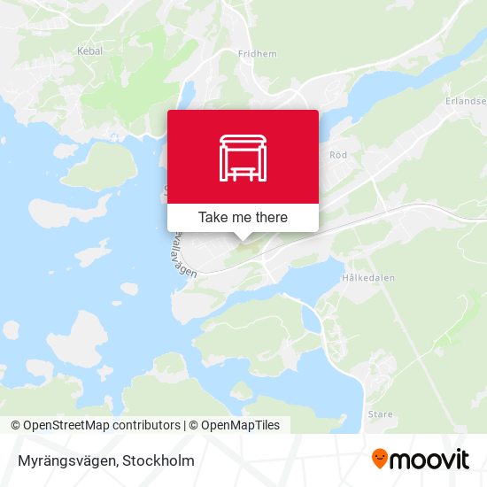 Myrängsvägen map