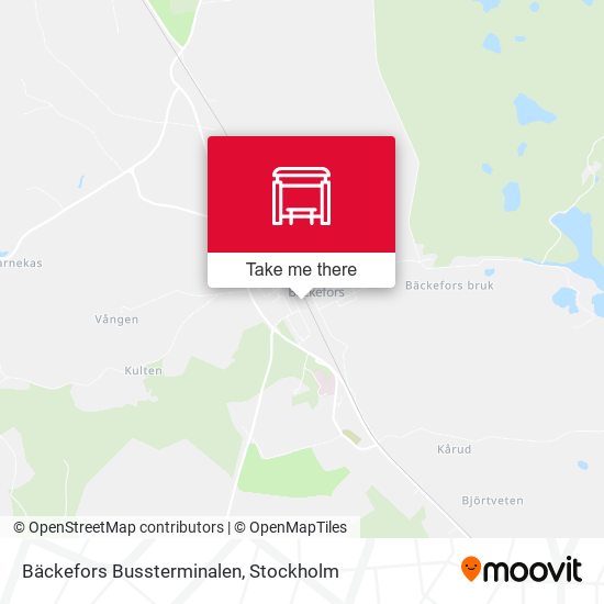 Bäckefors Bussterminalen map