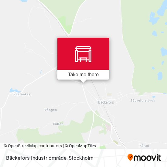 Bäckefors Industriområde map