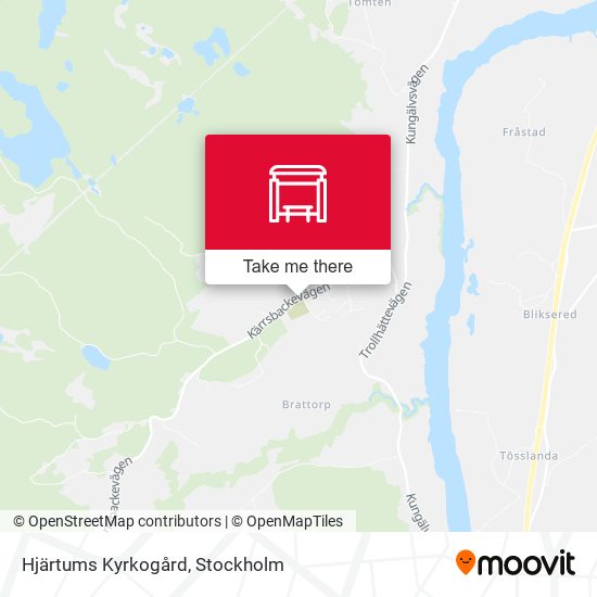 Hjärtums Kyrkogård map