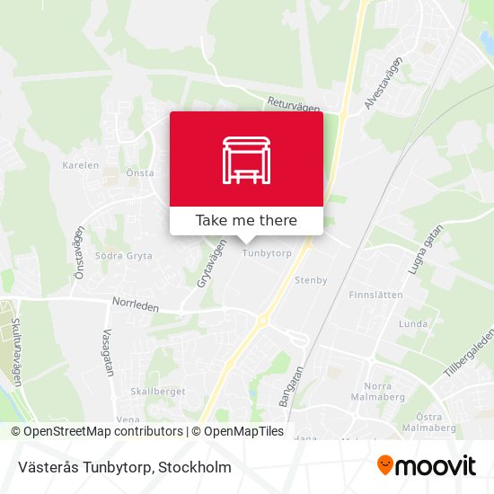 Västerås Tunbytorp map