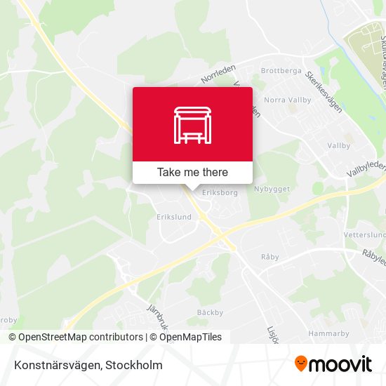 Konstnärsvägen map