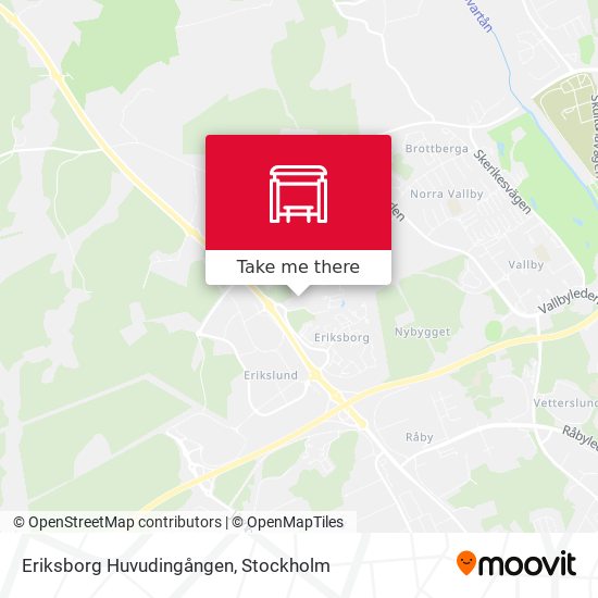 Eriksborg Huvudingången map