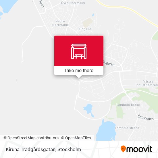 Kiruna Trädgårdsgatan map
